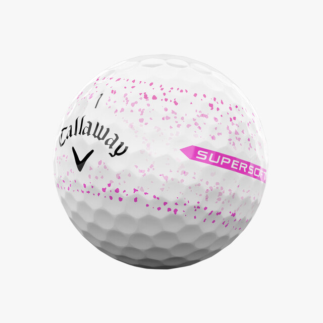 Fotografía de Pelotas Callaway Supersoft Pink Splatter