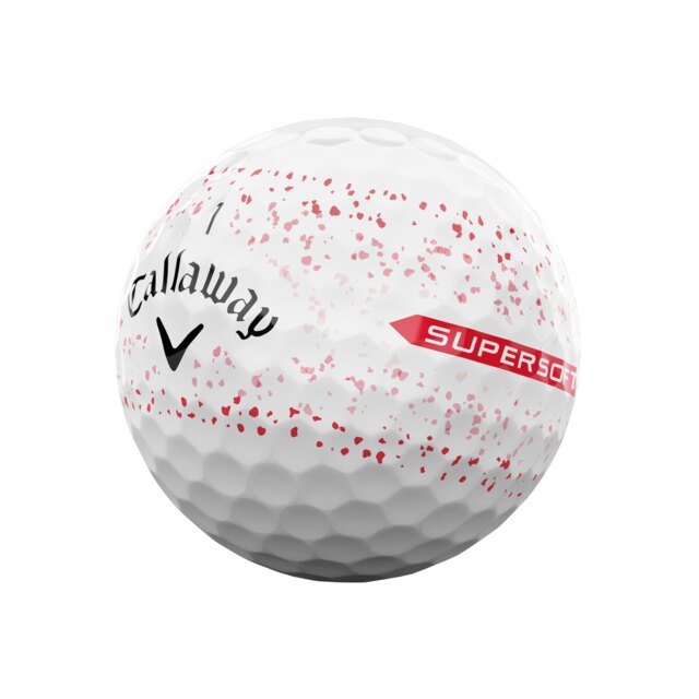 Fotografía de Pelotas Callaway Supersoft Splatter Red