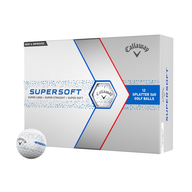 Fotografía de Pelotas Callaway Supersoft Splatter Blue